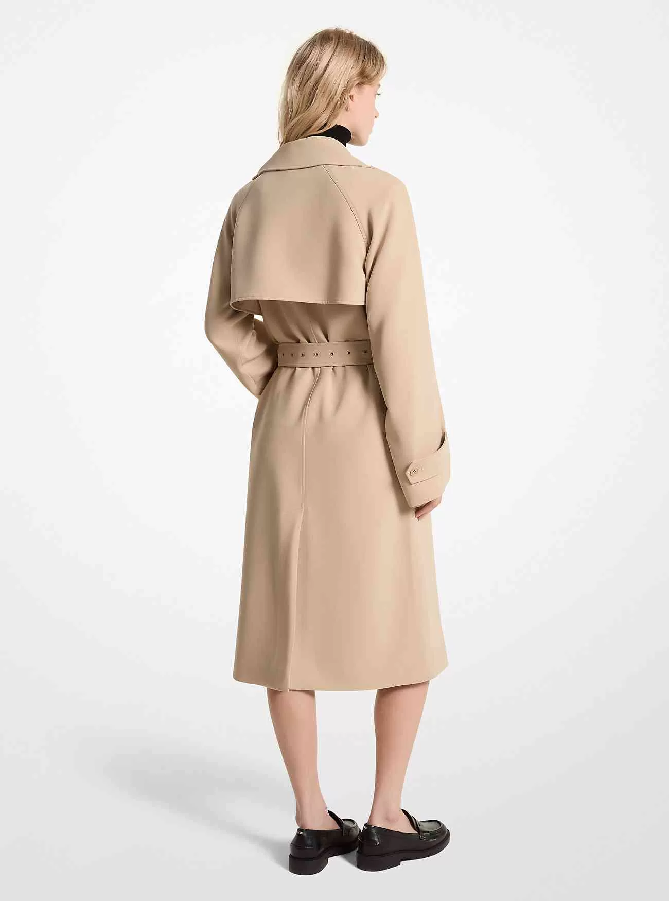 Strukturierter Krepp-Trenchcoat