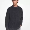 Stückgefärbter Pullover aus Baumwollmischung