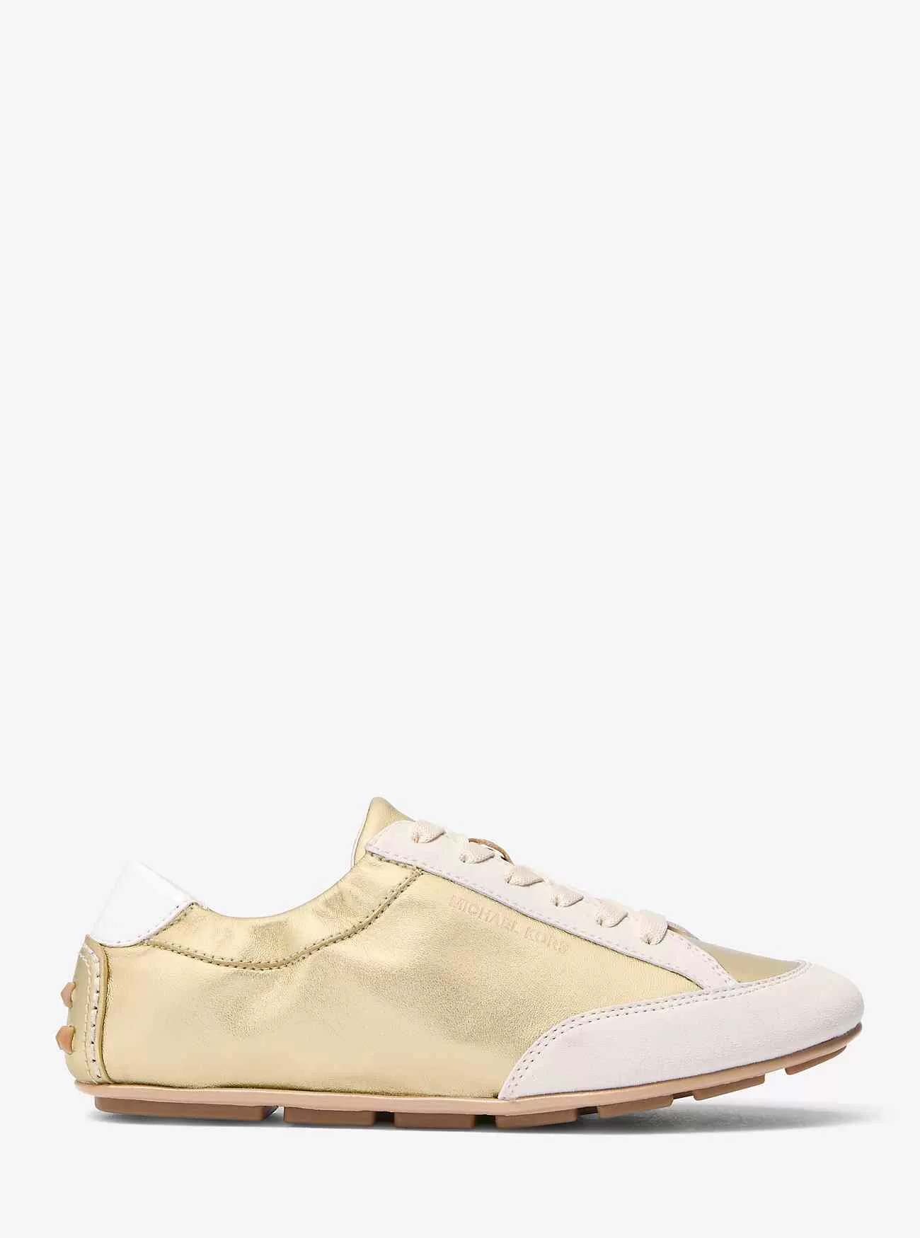 Susie Metallic-Sneaker aus Leder und Wildleder