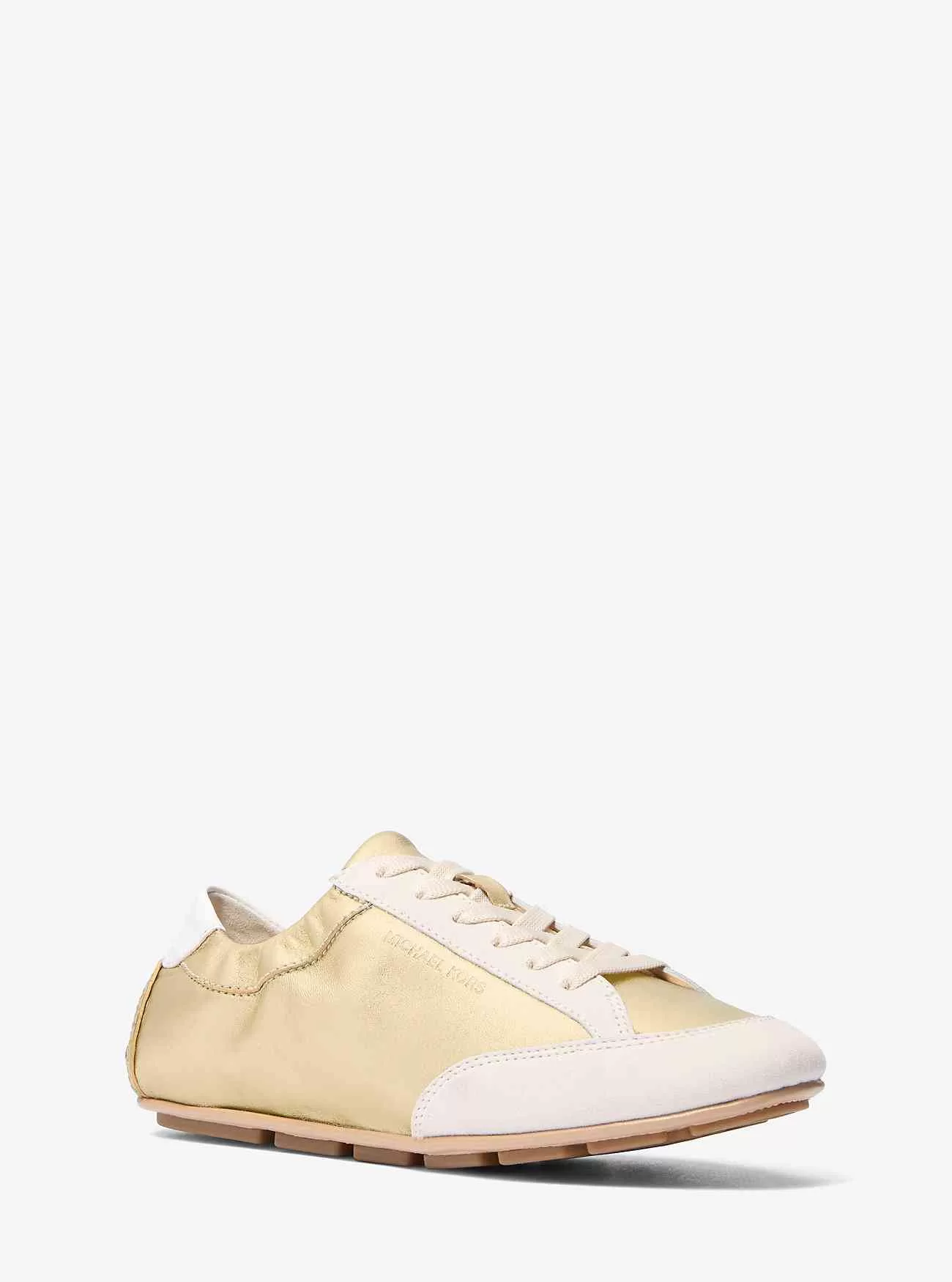 Susie Metallic-Sneaker aus Leder und Wildleder