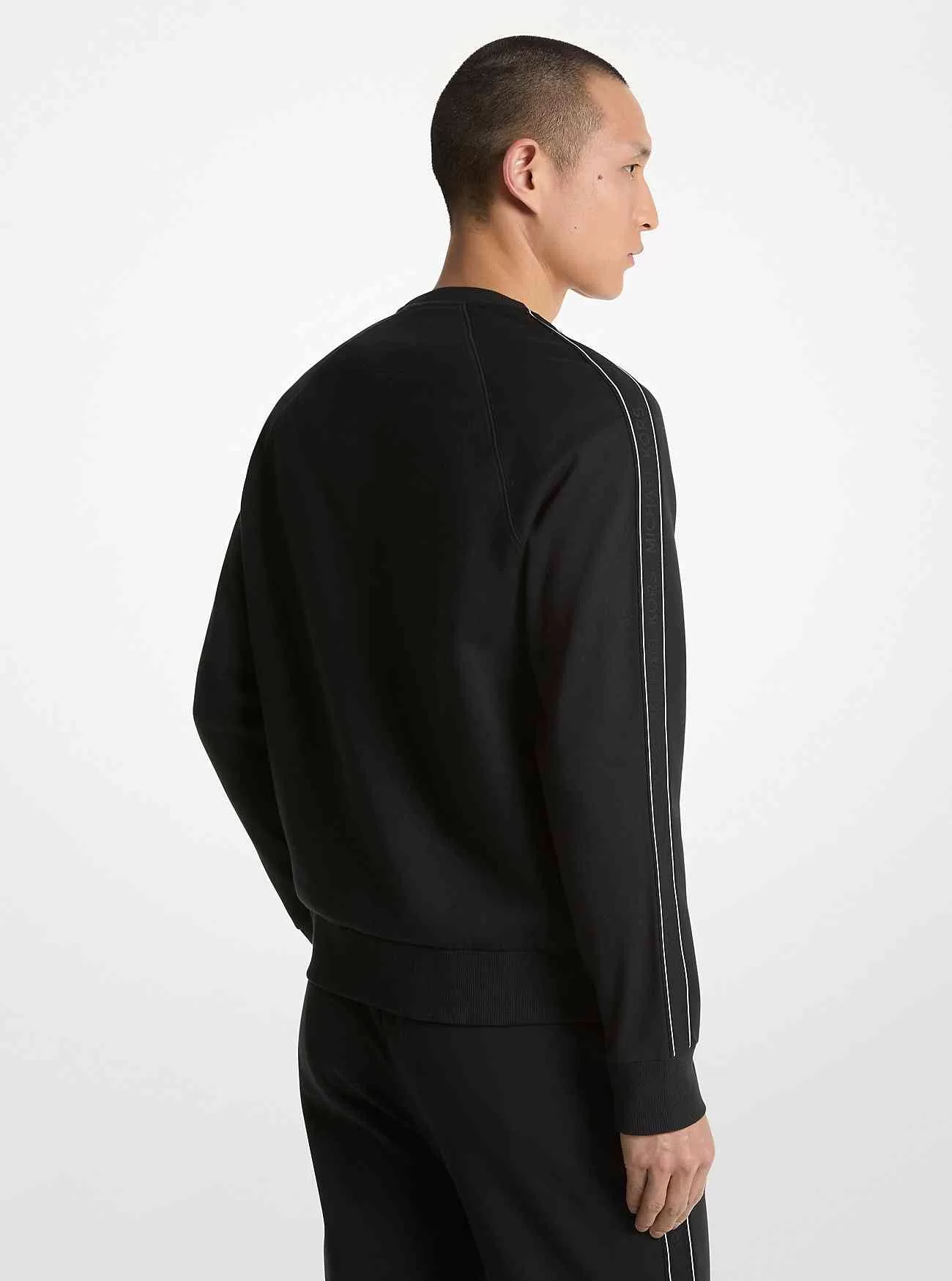 Sweatshirt aus Baumwollmischung mit Logoband Sweatshirt aus Baumwollmischung mit Logoband