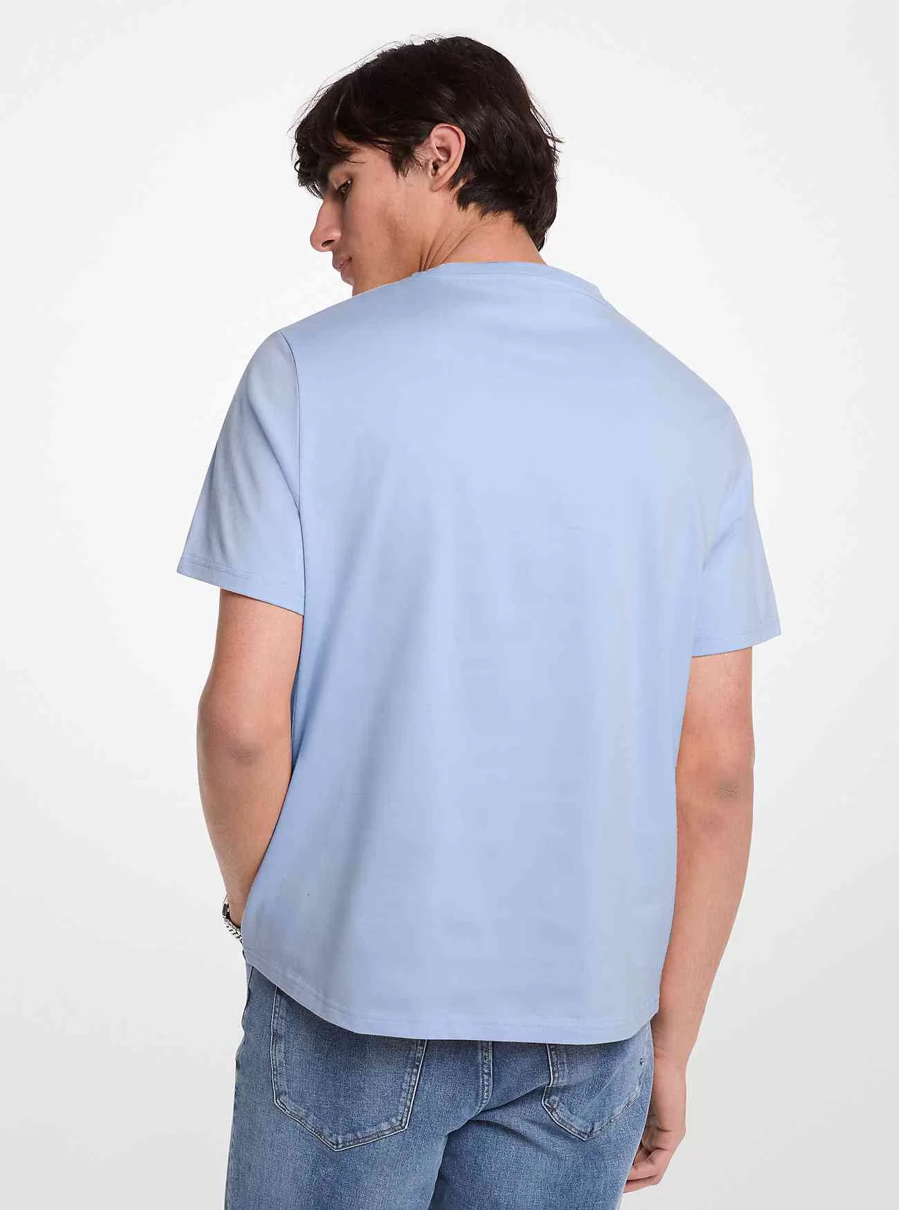 T-Shirt aus Baumwolle mit Logo-Prägung