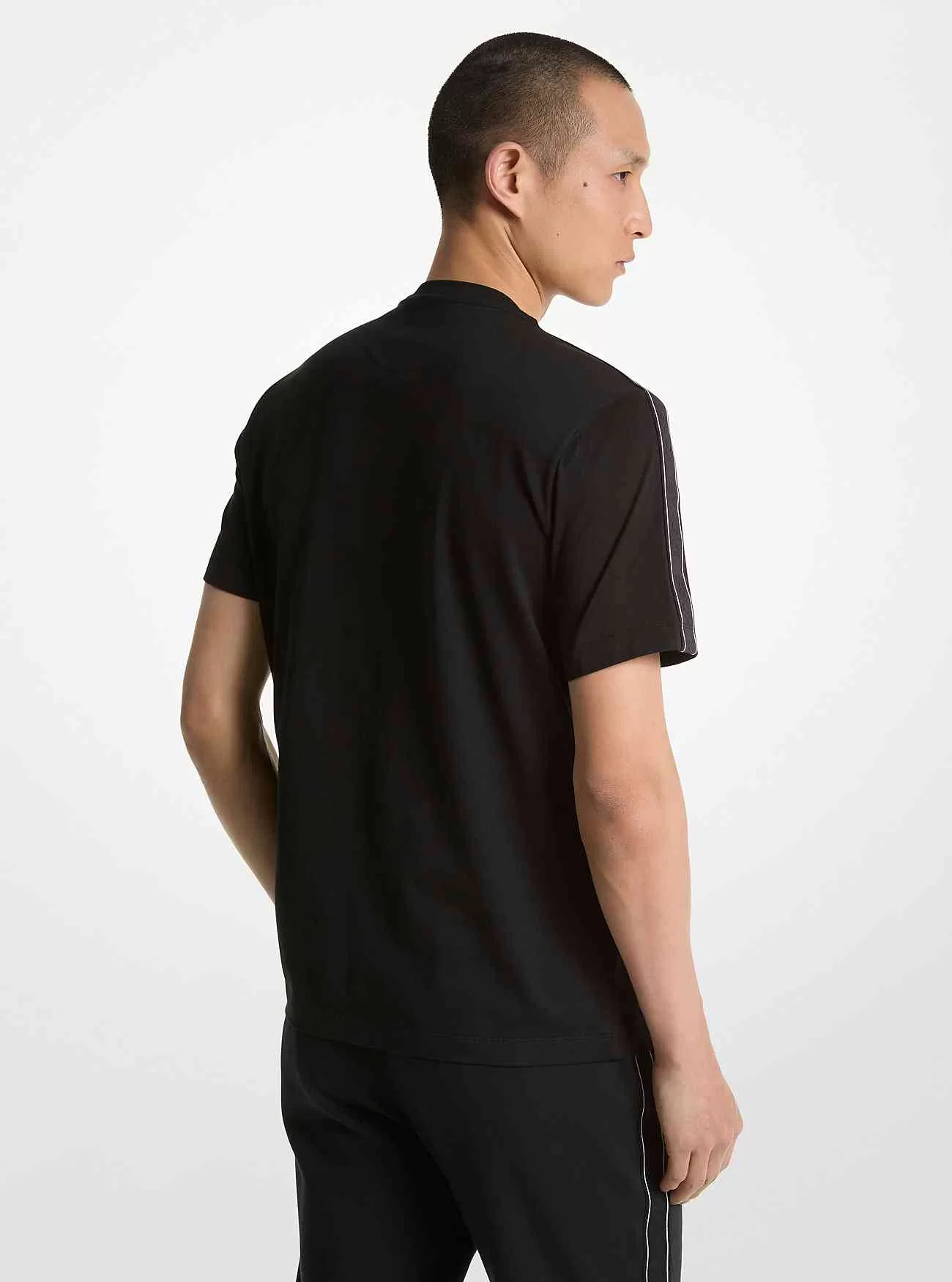 T-Shirt aus Baumwolle mit Logoband