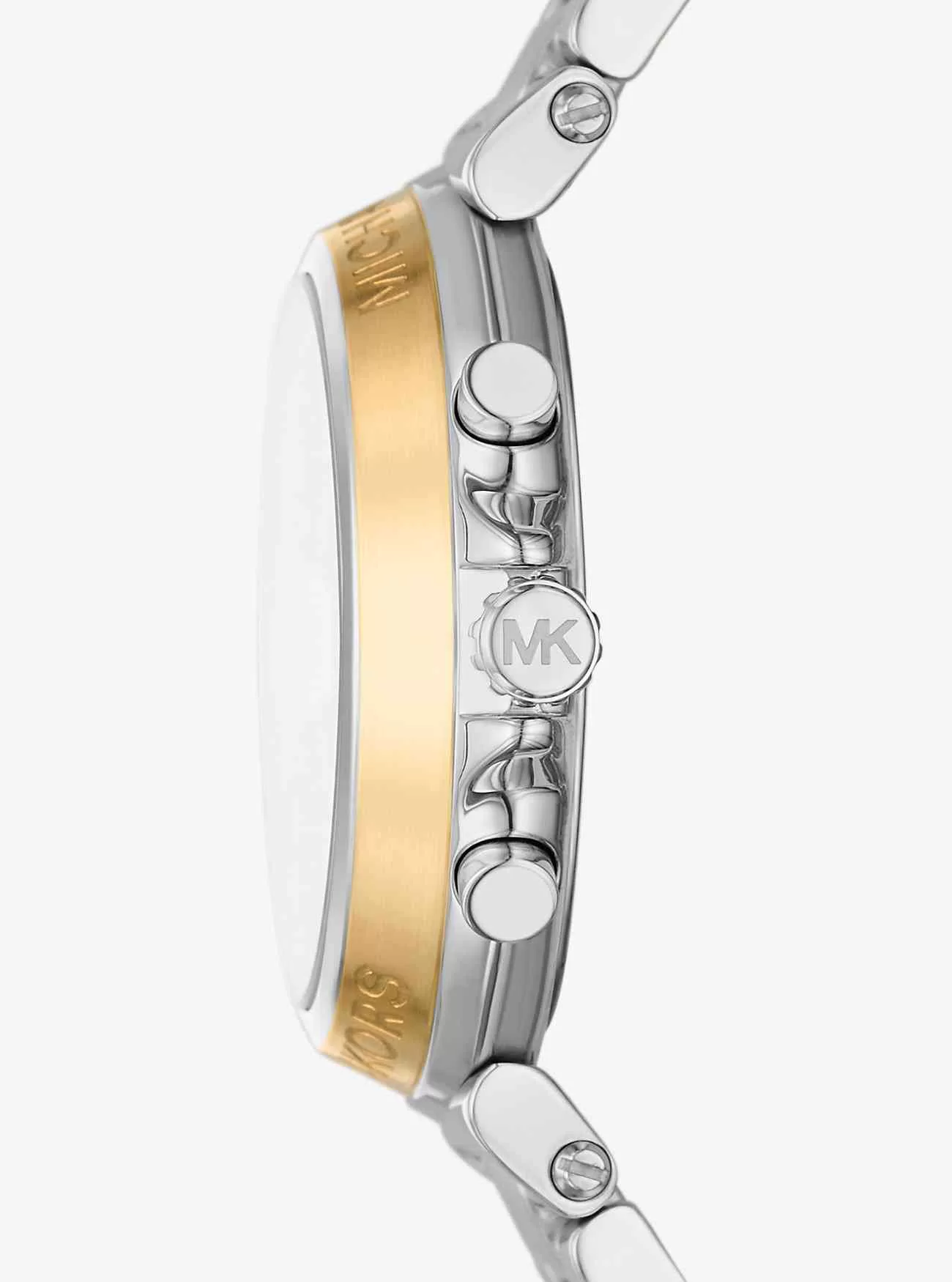 Übergroße silberfarbene Maren-Uhr