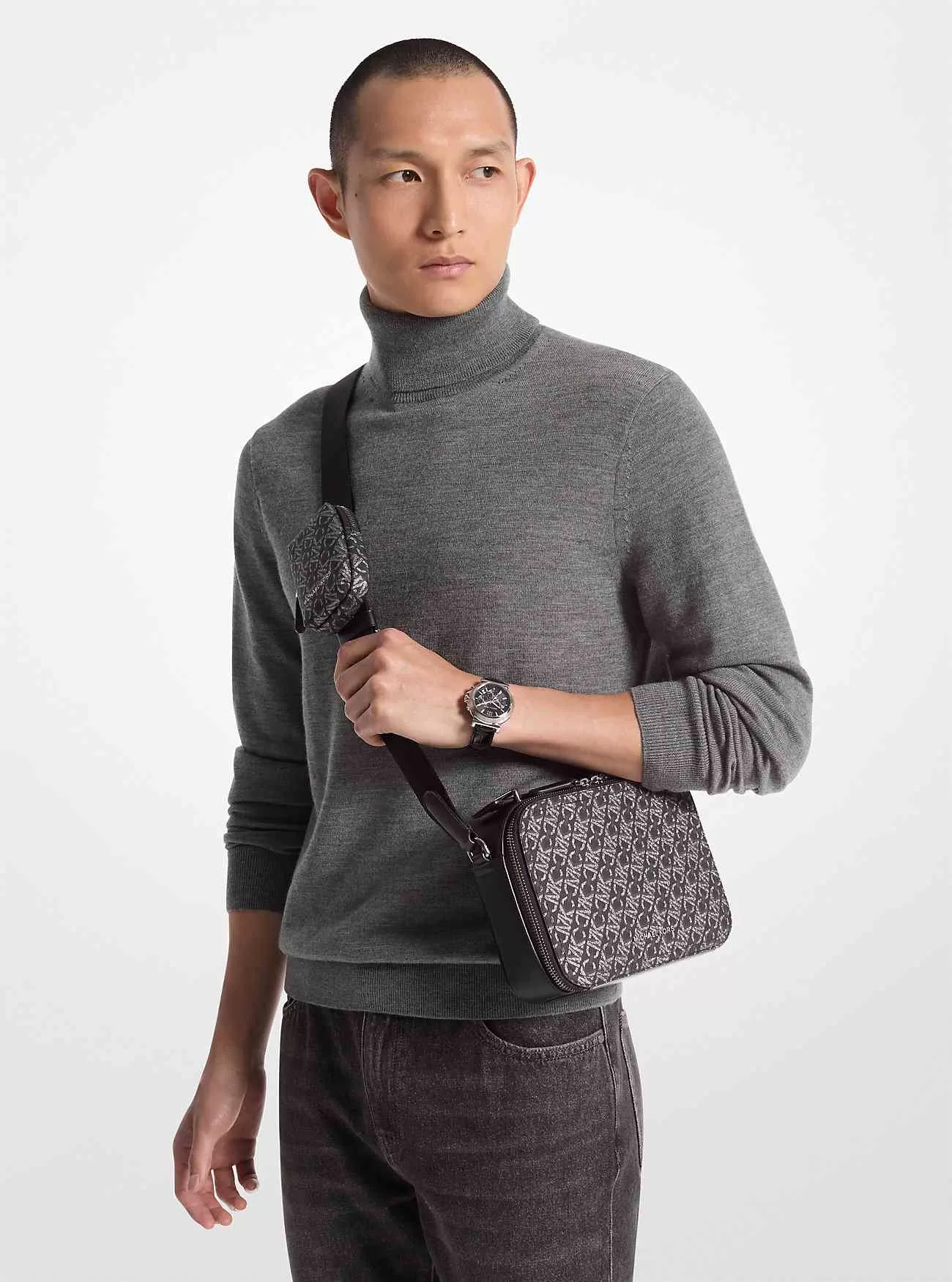 Umhängetasche mit Hudson Empire-Monogramm Umhängetasche mit Hudson Empire-Monogramm