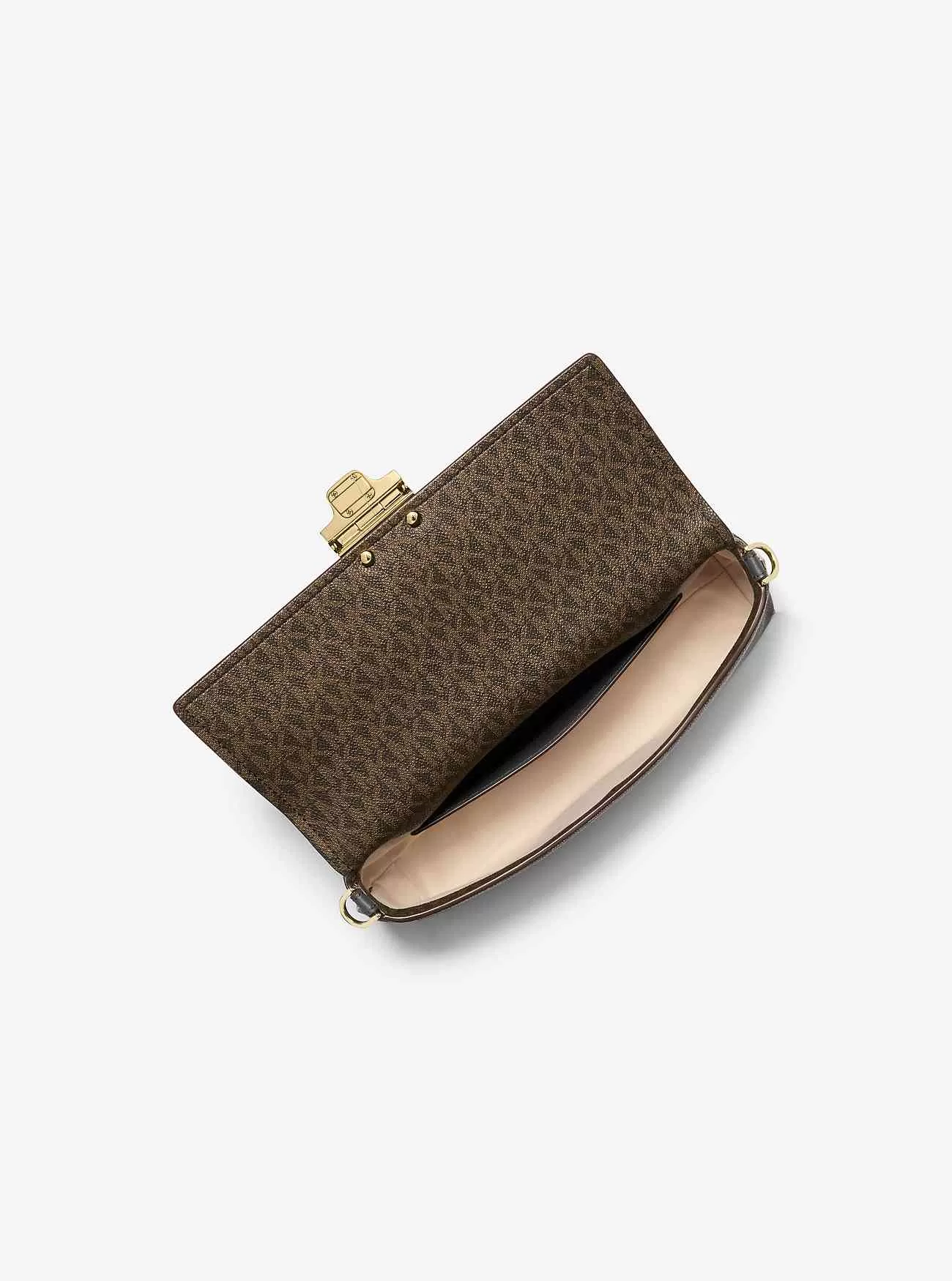 Umwandelbare mittelgroße Addie-Umhängetasche mit Signature-Logo