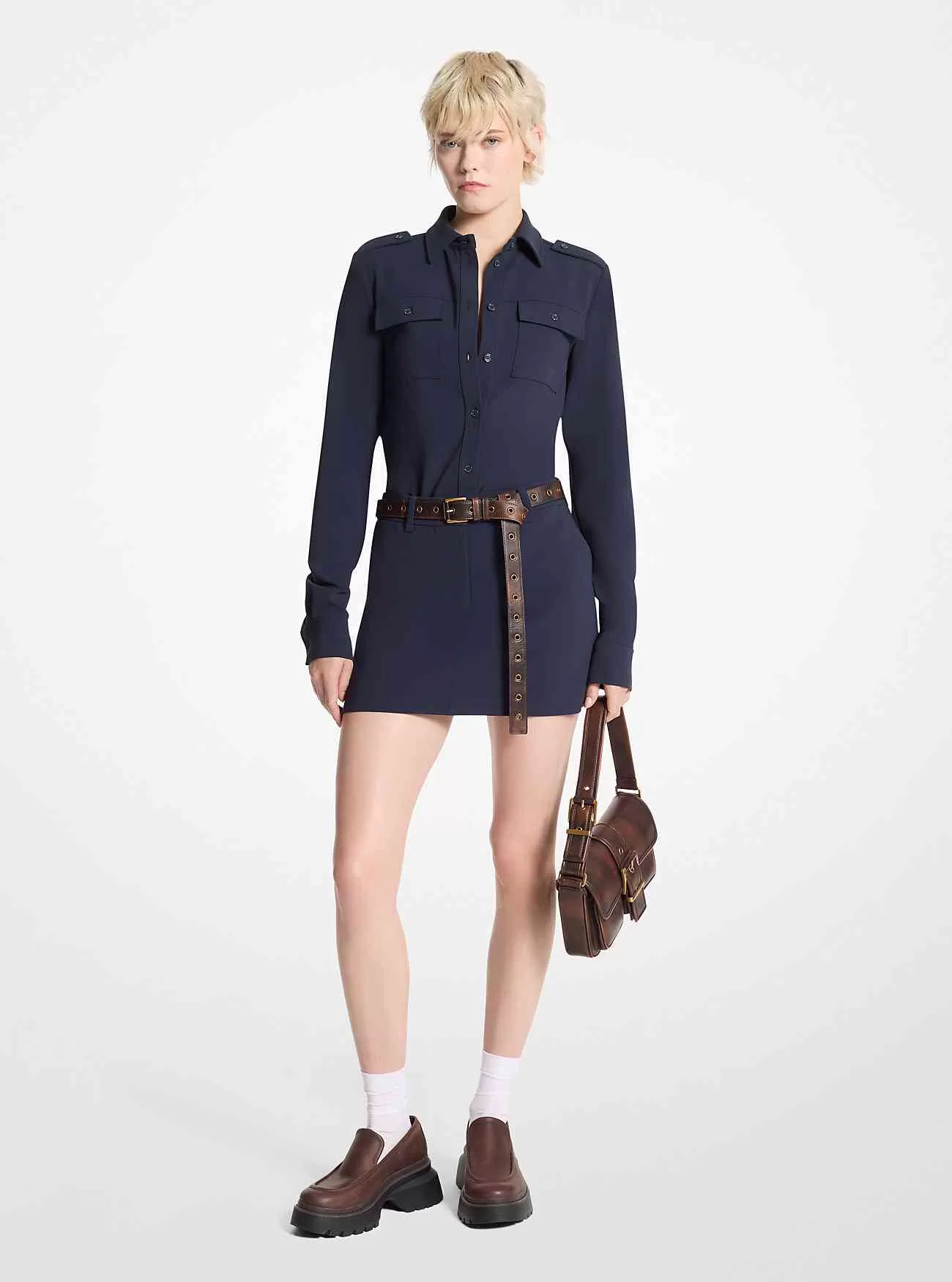 Utility-Hemd aus Krepp