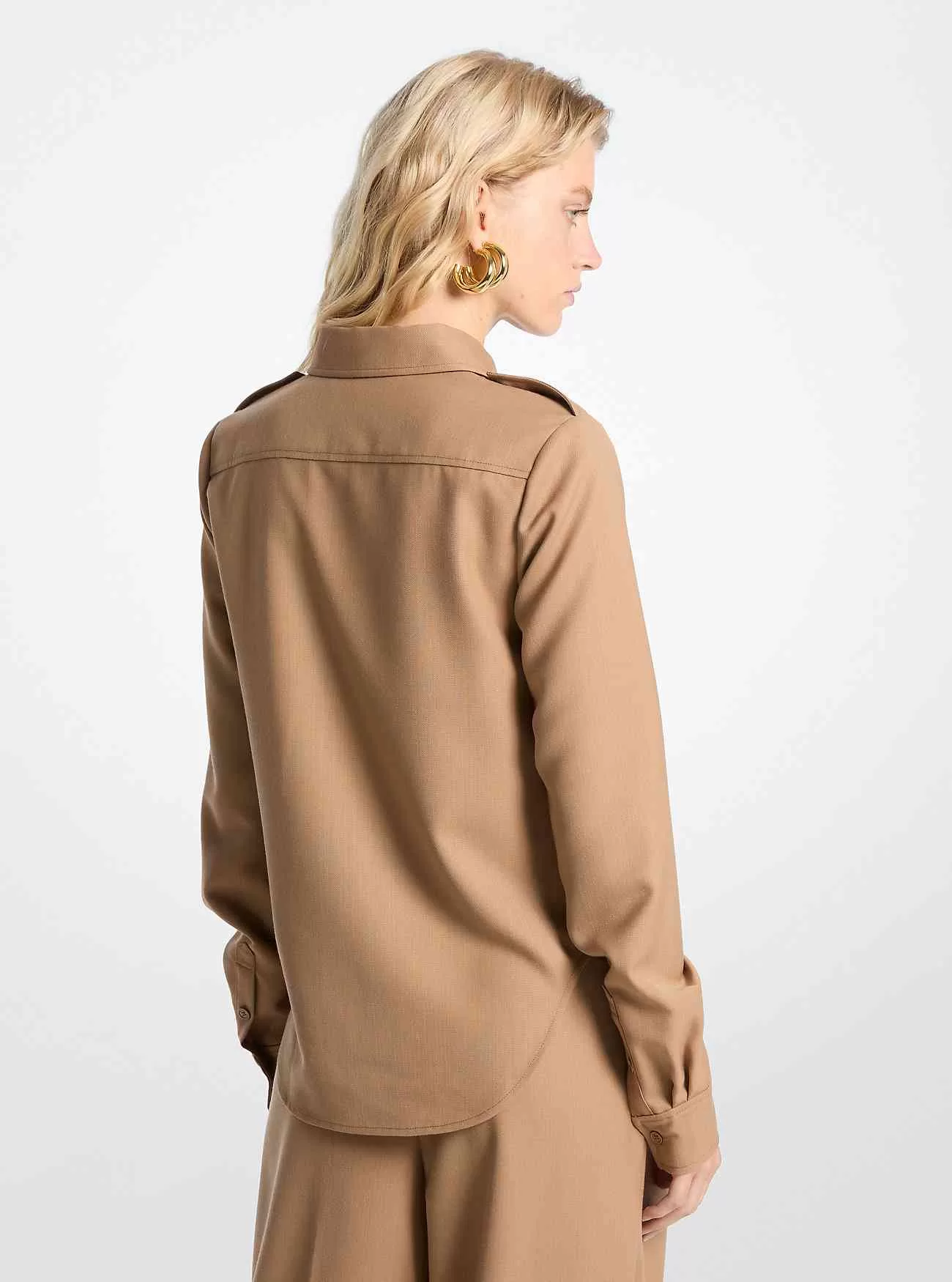 Utility-Hemd aus Wollmischung