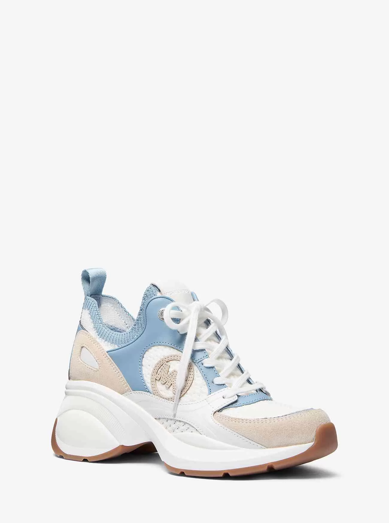 Zuma Color-Block-Trainer aus Leder und Mesh